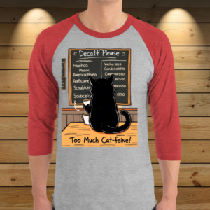 Purrfectly Unisex Cat 3/4 sleeve raglan shirt – Soft & Stylish for All Cat Lovers