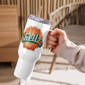 Shellzo Premium Travel mug with a handle